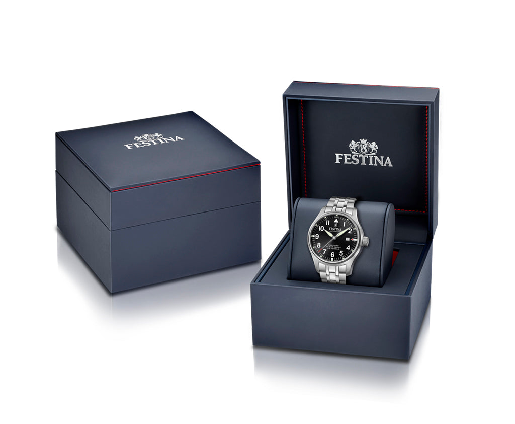 Festina Swiss Made Stainless Steel Analog Mens Watch I Model F20151/D Automatic Movement