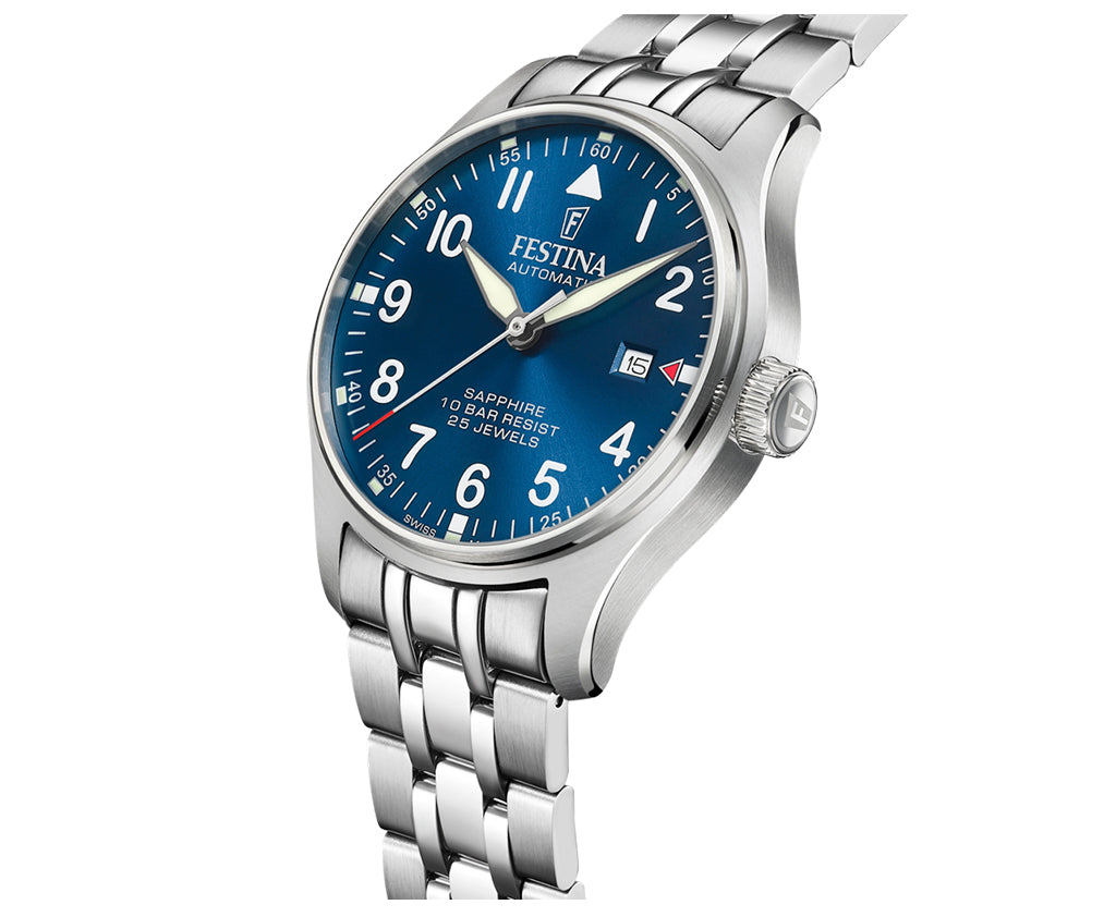 Festina Swiss Made Stainless Steel Analog Mens Watch I Model F20151/C Automatic Movement