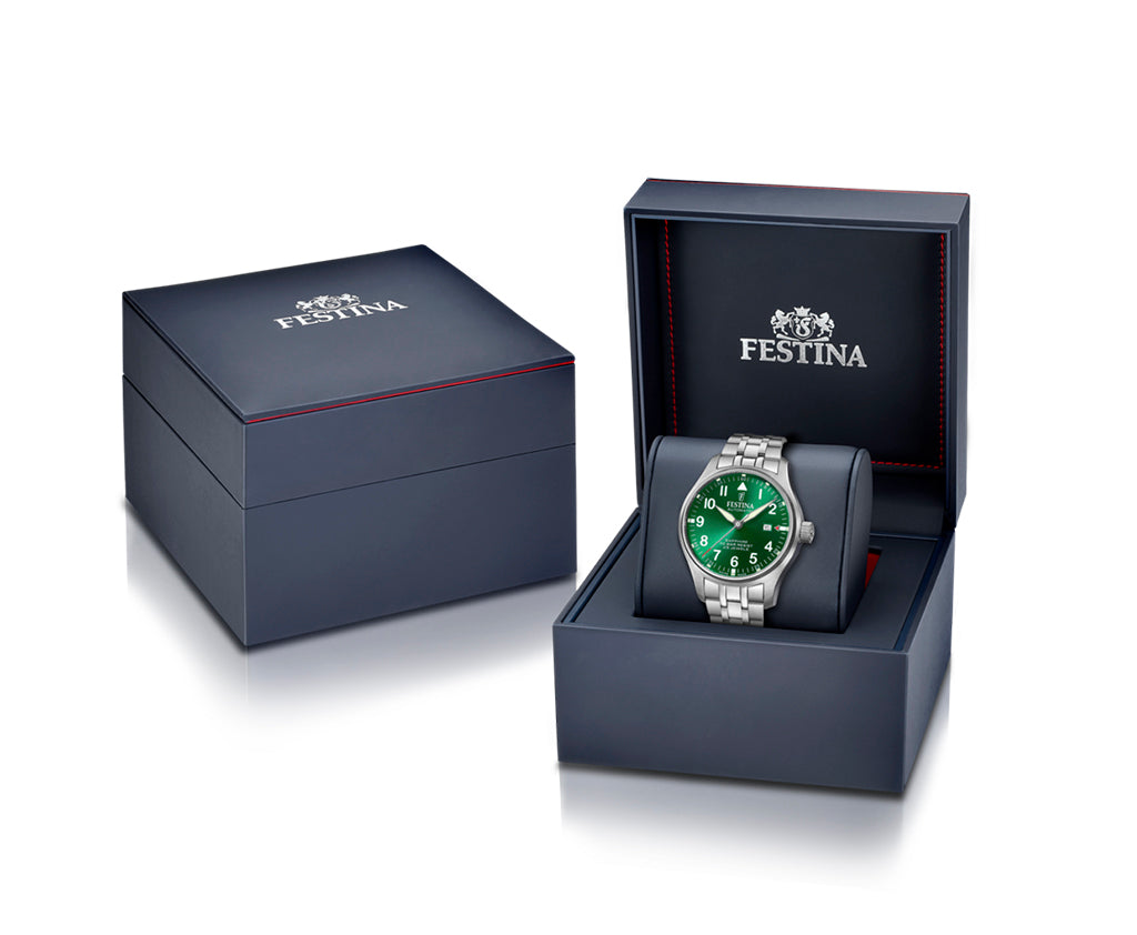 Festina Swiss Made Stainless Steel Analog Mens Watch I Model F20151/B Automatic Movement