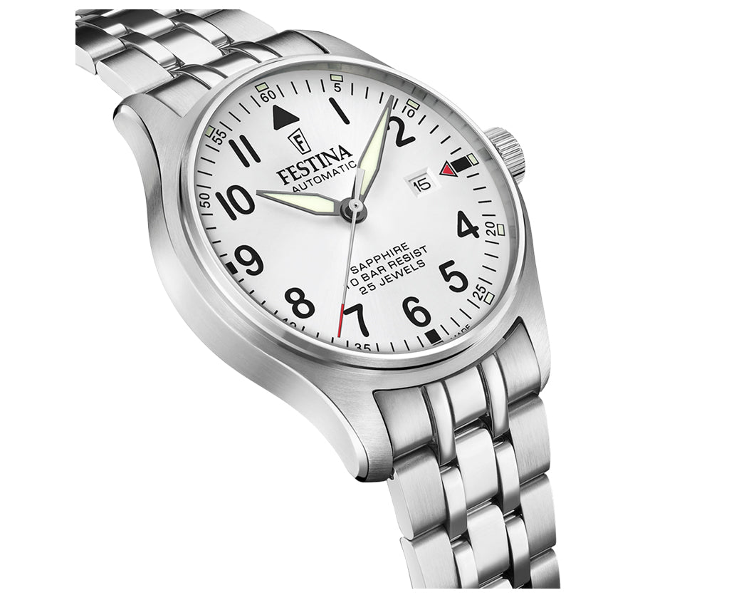 Festina Swiss Made Stainless Steel Analog Mens Watch I Model F20151/A Automatic Movement