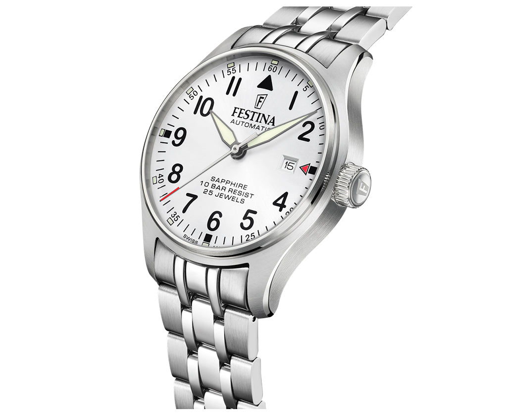 Festina Swiss Made Stainless Steel Analog Mens Watch I Model F20151/A Automatic Movement