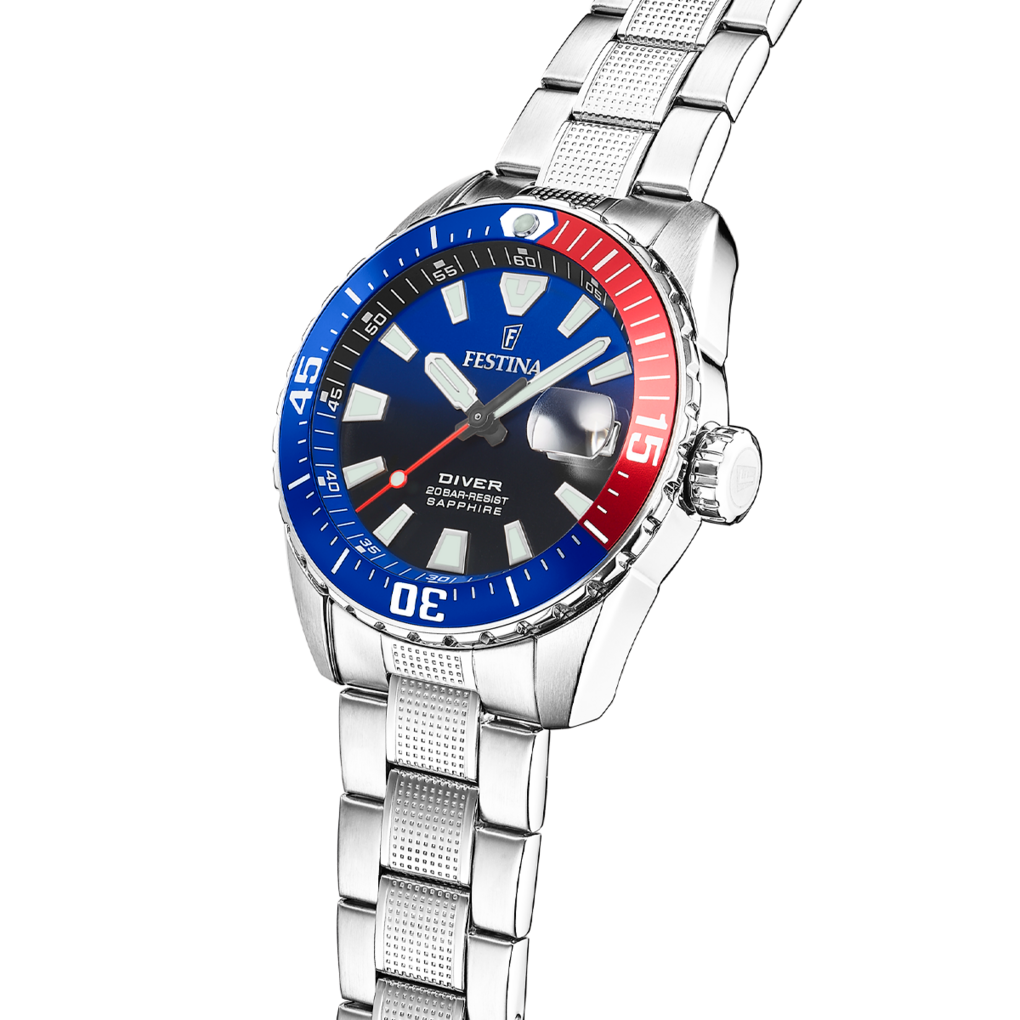 Festina The Originals Diver Stainless Steel Analog Mens Watch I Model F20669/4 Quartz Movement