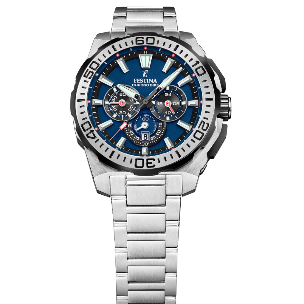 Festina Chrono Bike Stainless Steel Chronograph Mens Watch I Model F20724-2 Quartz Movement