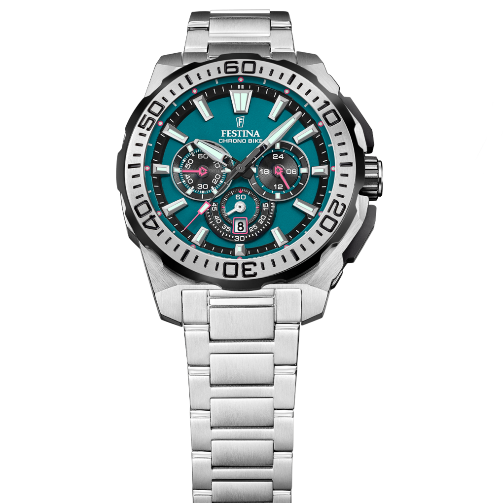 Festina Chrono Bike Stainless Steel Chronograph Mens Watch I Model F20724-6 Quartz Movement