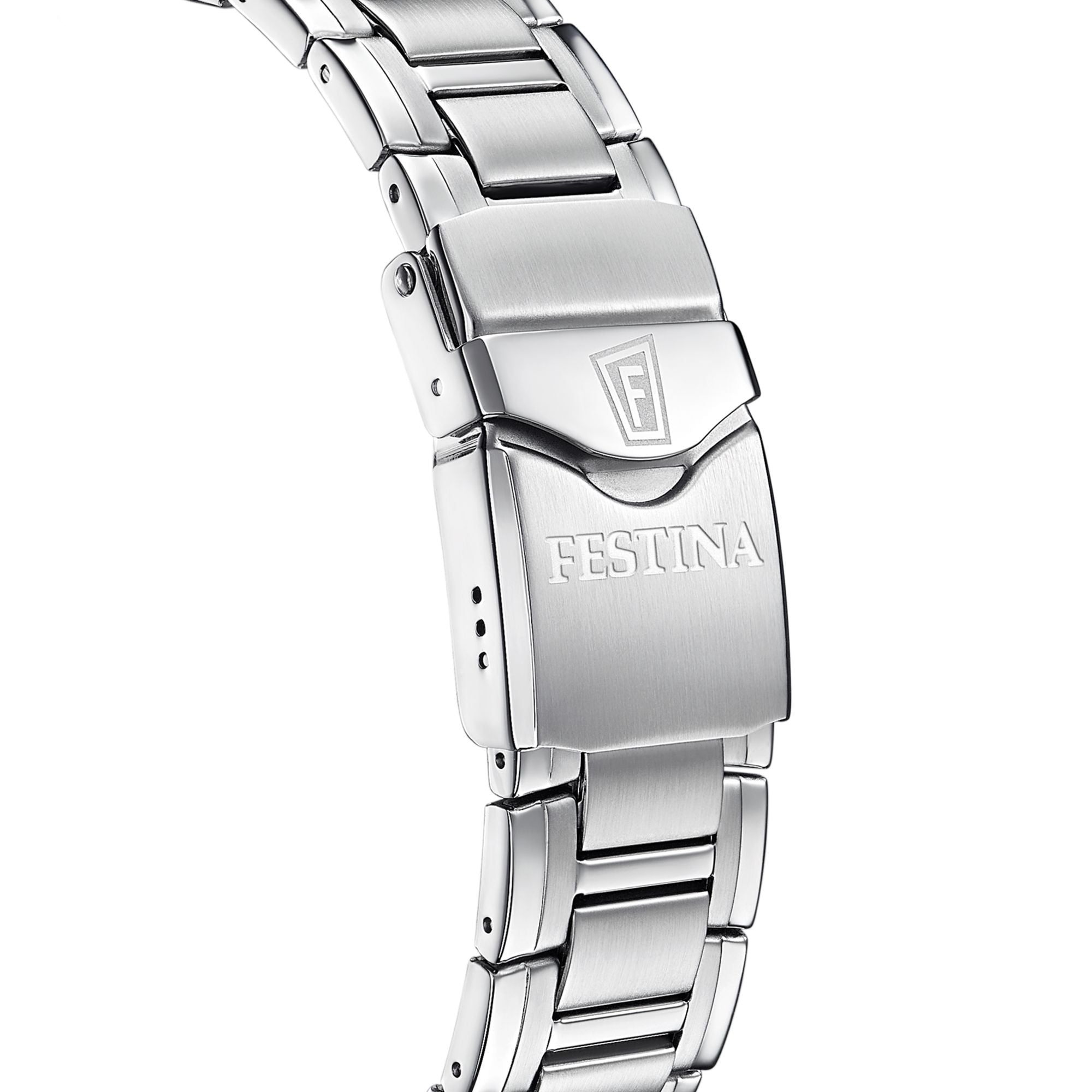 Festina Swiss Made Stainless Steel Chronograph Mens Watch I Model F20042/4 Quartz Movement