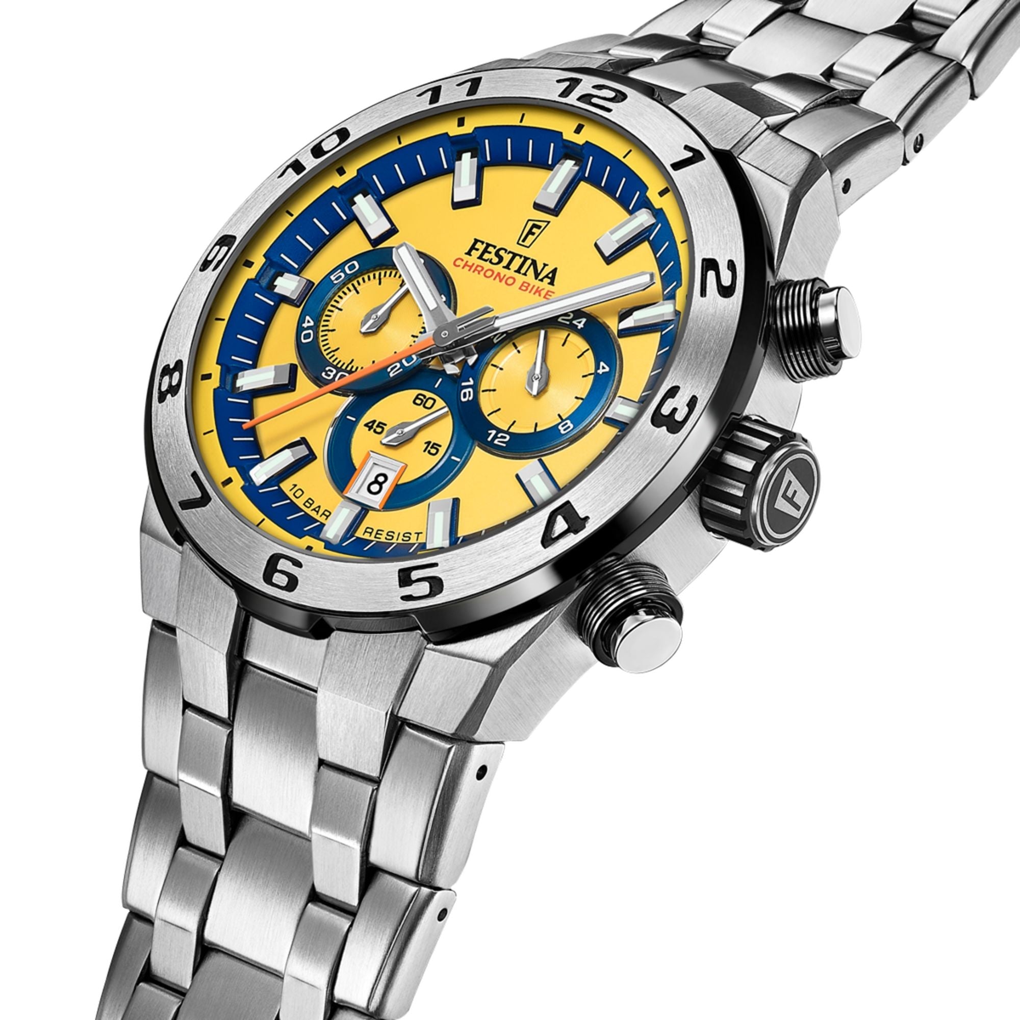 Festina Chrono Bike Stainless Steel Chronograph Mens Watch I Model F20670/4 Quartz Movement