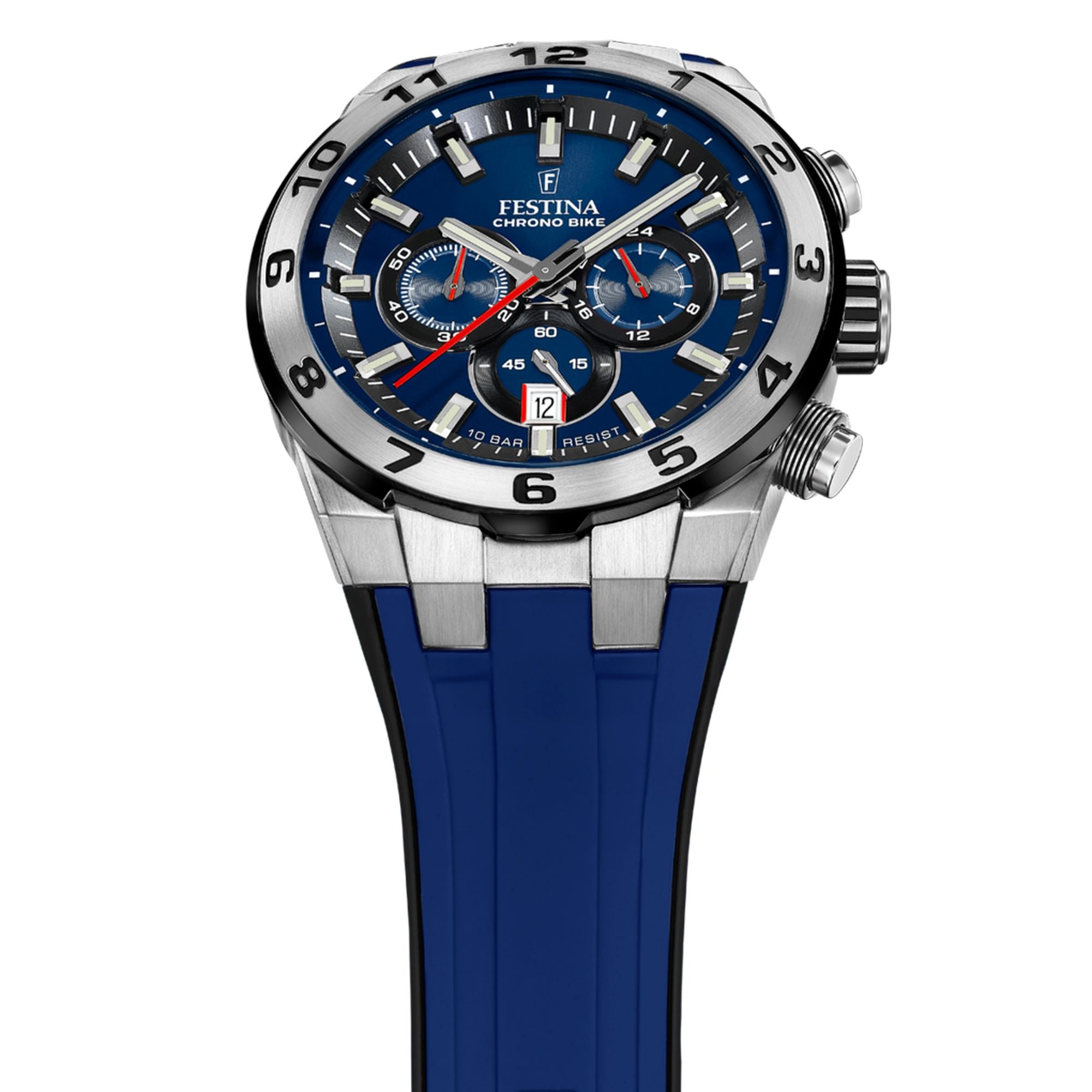 Festina Chrono Bike Rubber Chronograph Mens Watch I Model F20671/1 Quartz Movement