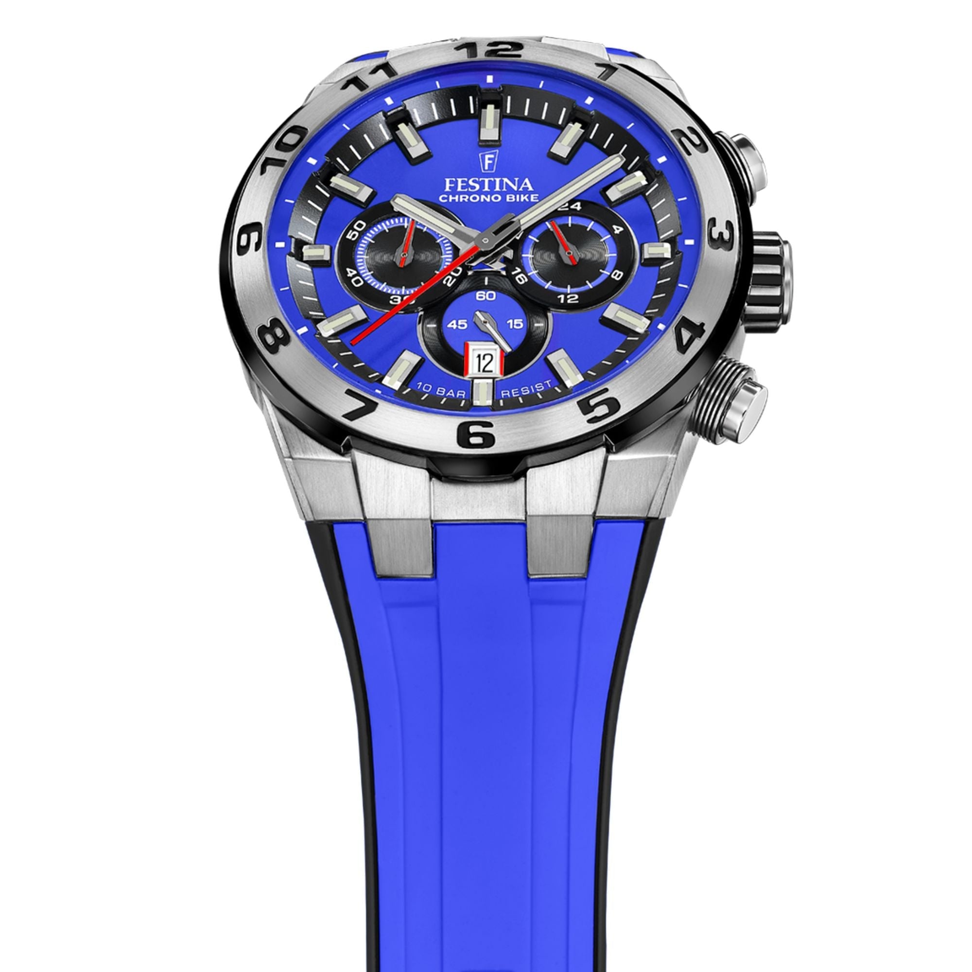 Festina Chrono Bike Rubber Chronograph Mens Watch I Model F20671/3 Quartz Movement
