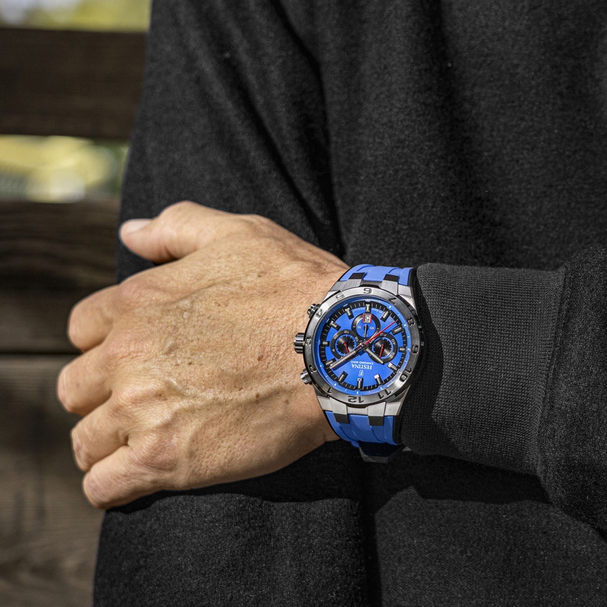 Festina Chrono Bike Rubber Chronograph Mens Watch I Model F20671/3 Quartz Movement