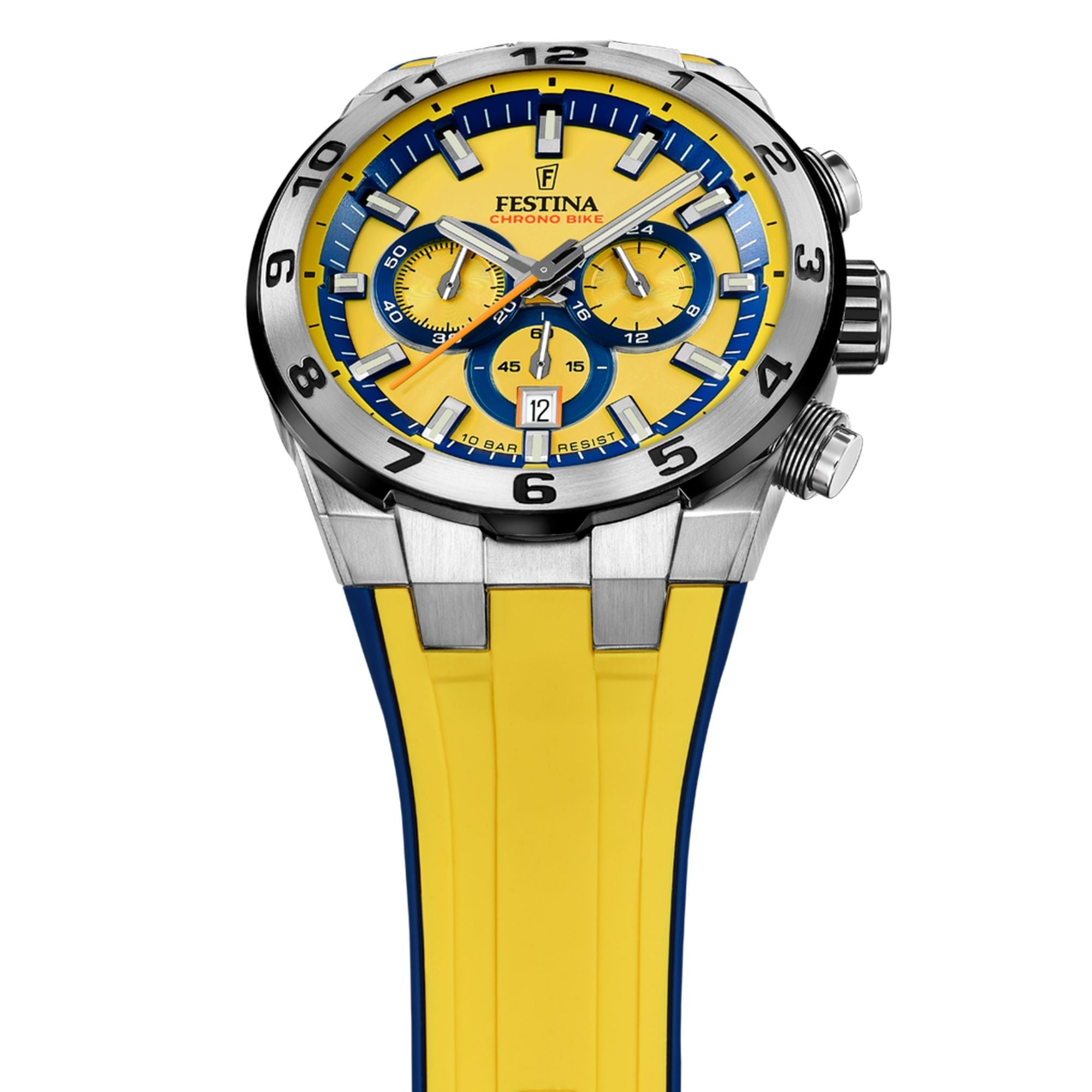 Festina Chrono Bike Rubber Chronograph Mens Watch I Model F20671/4 Quartz Movement