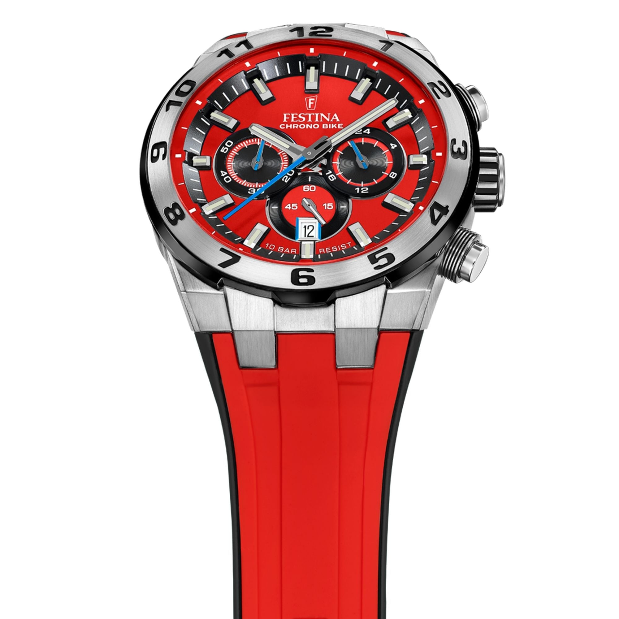 Festina Chrono Bike Rubber Chronograph Mens Watch I Model F20671/5 Quartz Movement