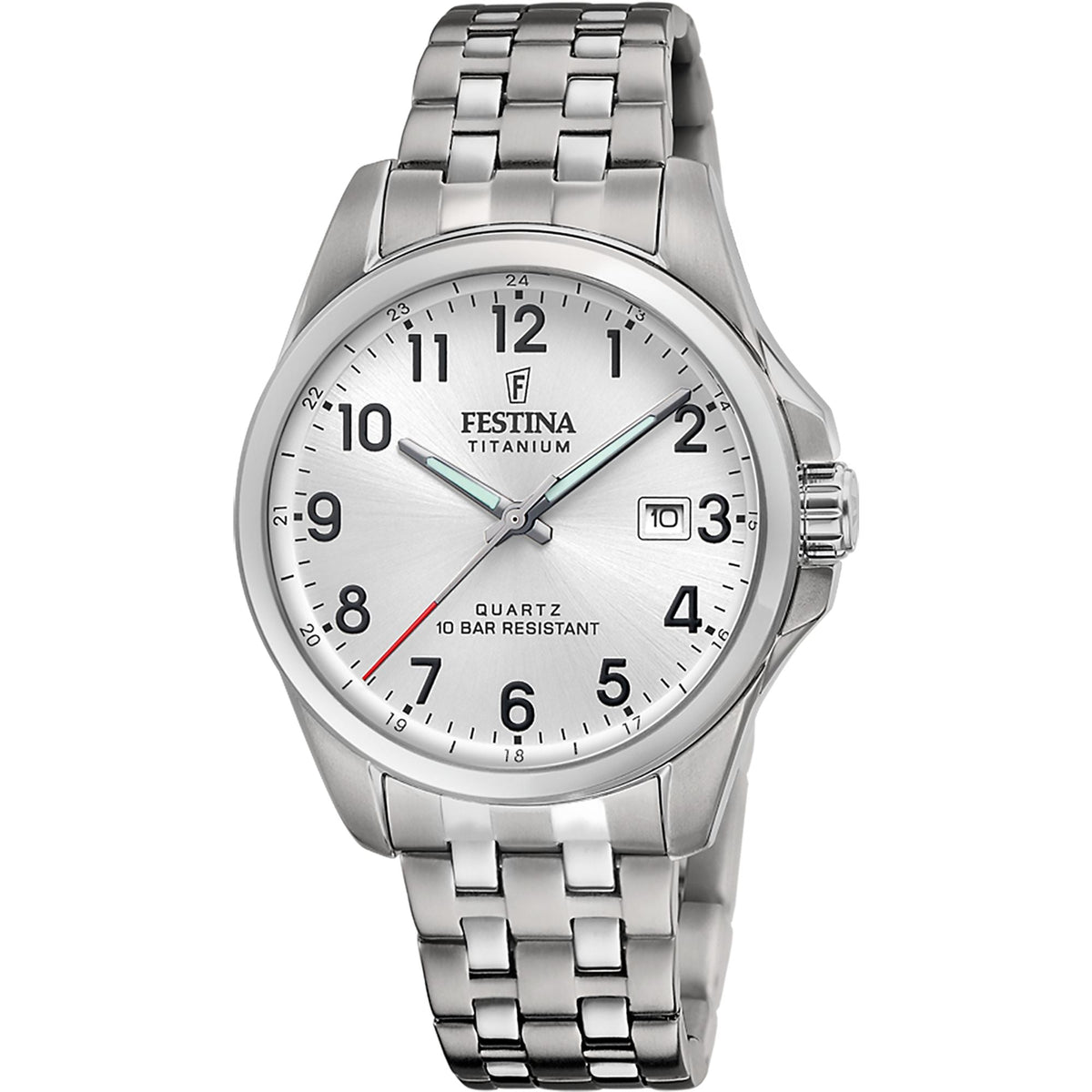 Festina Titanium Analog Mens Watch I Model F20696/1 Quartz 