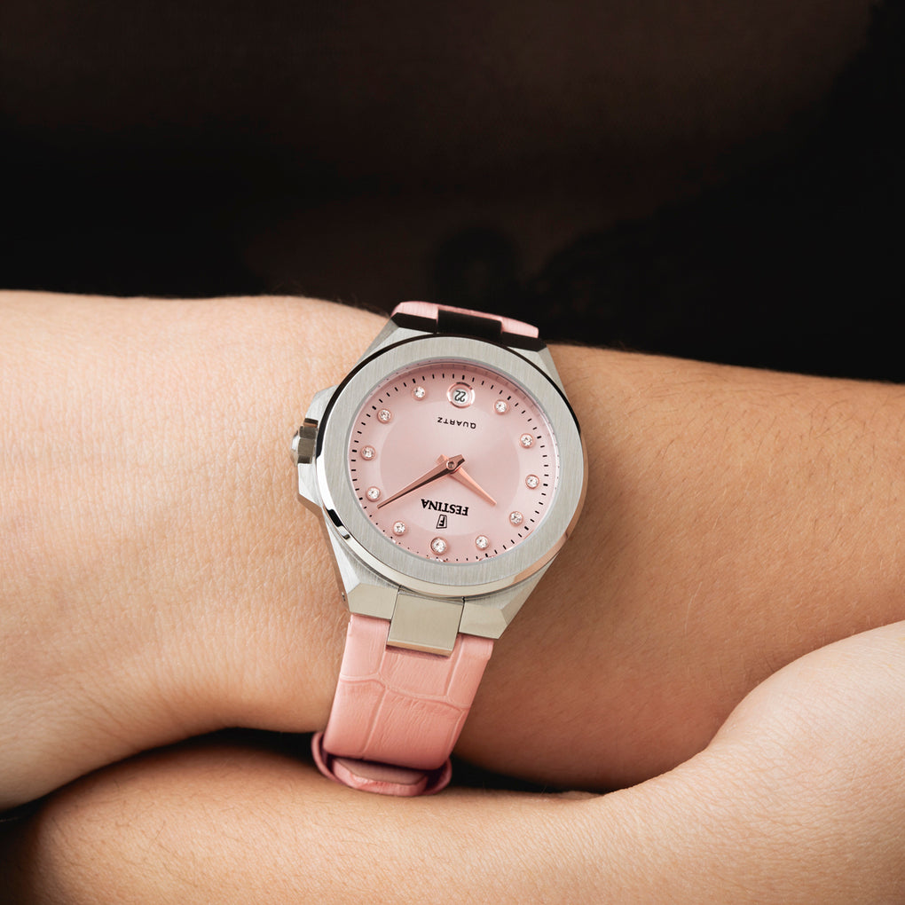 Festina Mademoiselle Leather Analog Ladies Watch I Model F20701-2 Quartz Movement