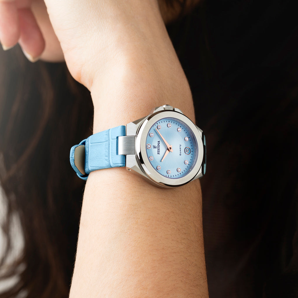 Festina Mademoiselle Leather Analog Ladies Watch I Model F20701-3 Quartz Movement
