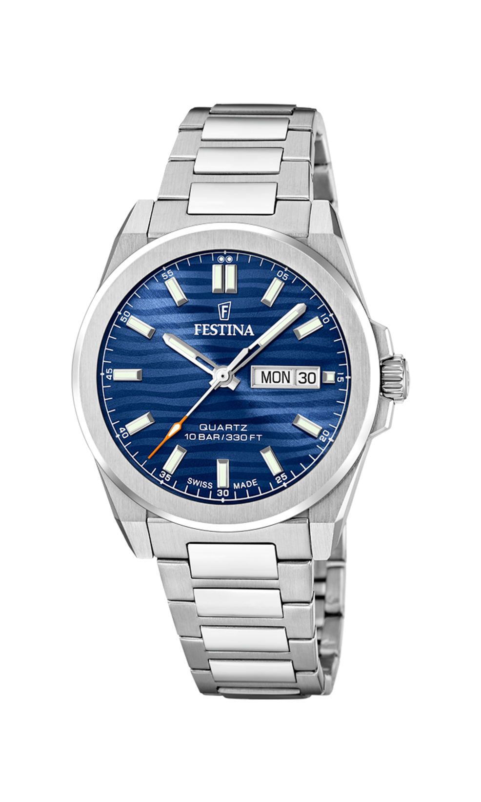 Festina Swiss Made Stainless Steel Analog Mens Watch I Model F20073-3 Quartz Movement