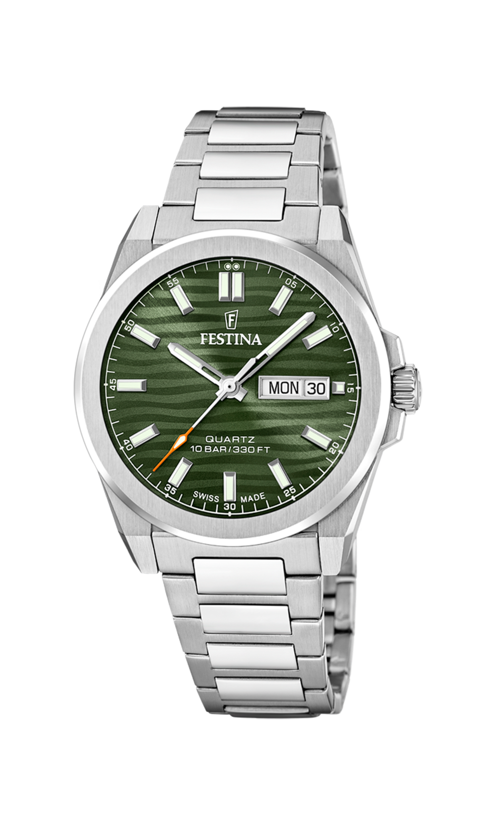Festina Swiss Made Stainless Steel Analog Mens Watch I Model F20073-4 Quartz Movement