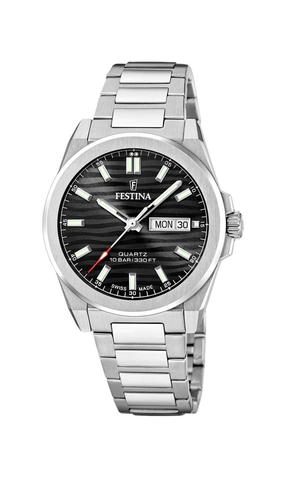 Festina Swiss Made Stainless Steel Analog Mens Watch I Model F20073-5 Quartz Movement