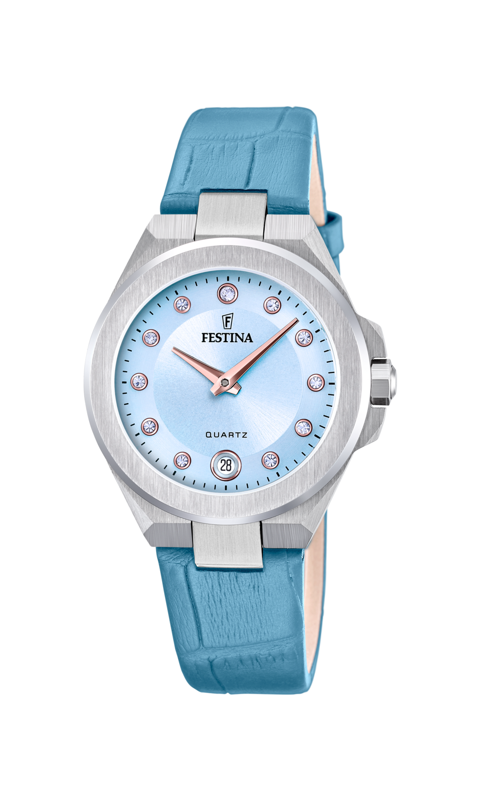 Festina Mademoiselle Leather Analog Ladies Watch I Model F20701-3 Quartz Movement