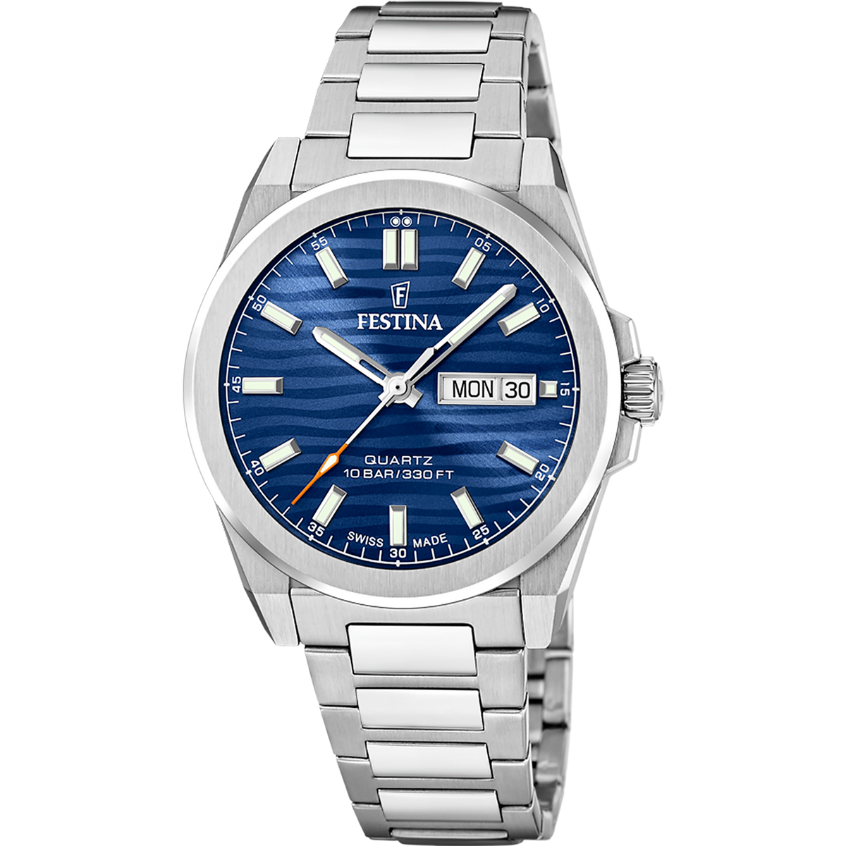 Festina Swiss Made Stainless Steel Analog Mens Watch I Model F20073-3