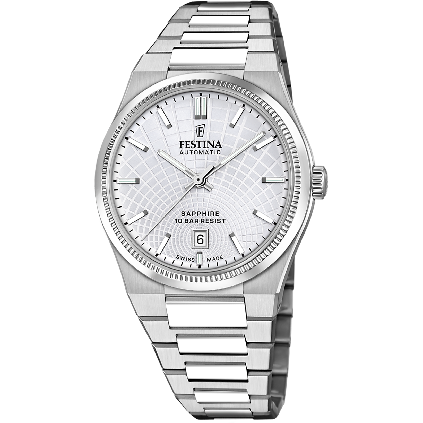 Festina Swiss Made Stainless Steel Analog Mens Watch I Model F20083-1 Automatic Movement
