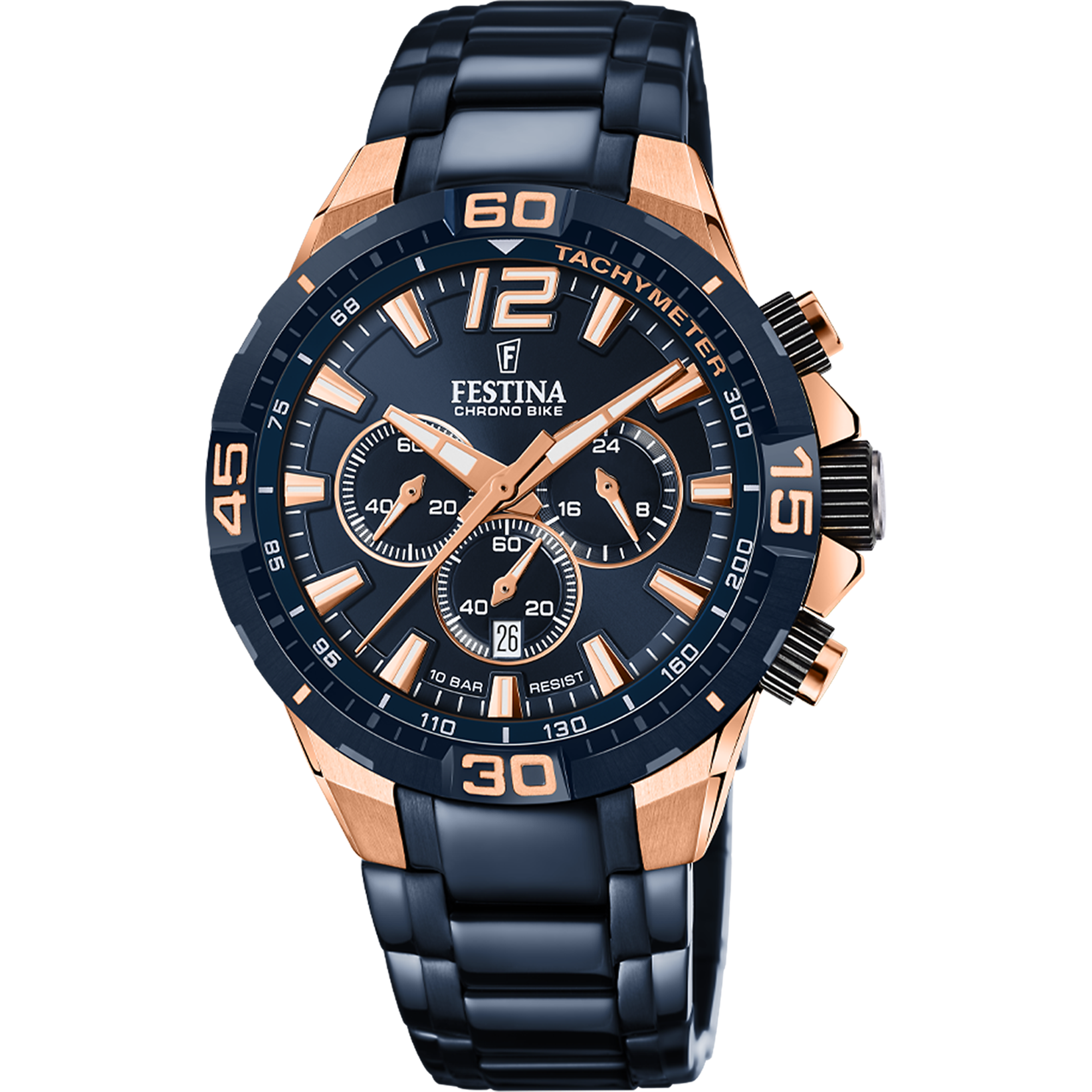 Festina Chrono Bike Special Edition Stainless Steel Chronograph Mens Watch I Model F20524/1 Quartz Movement