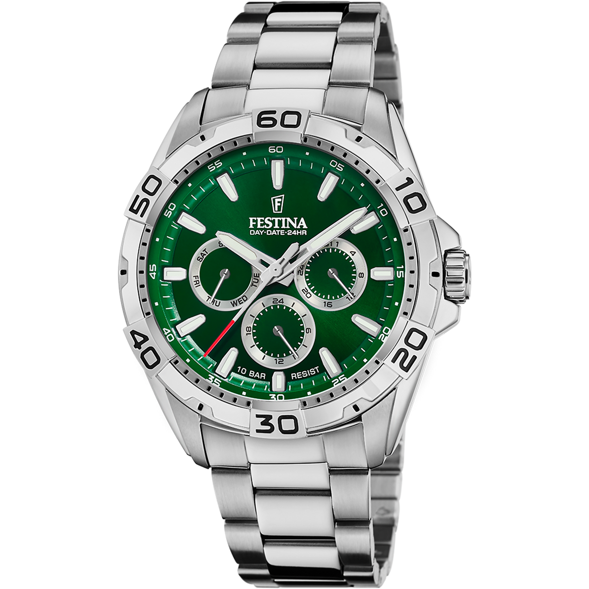 Quartz Stainless Steel Multifunction Wrist Watch with Mineral Crystal Porsamo Bleu Charlie Luxury Multifunction Men main image 3