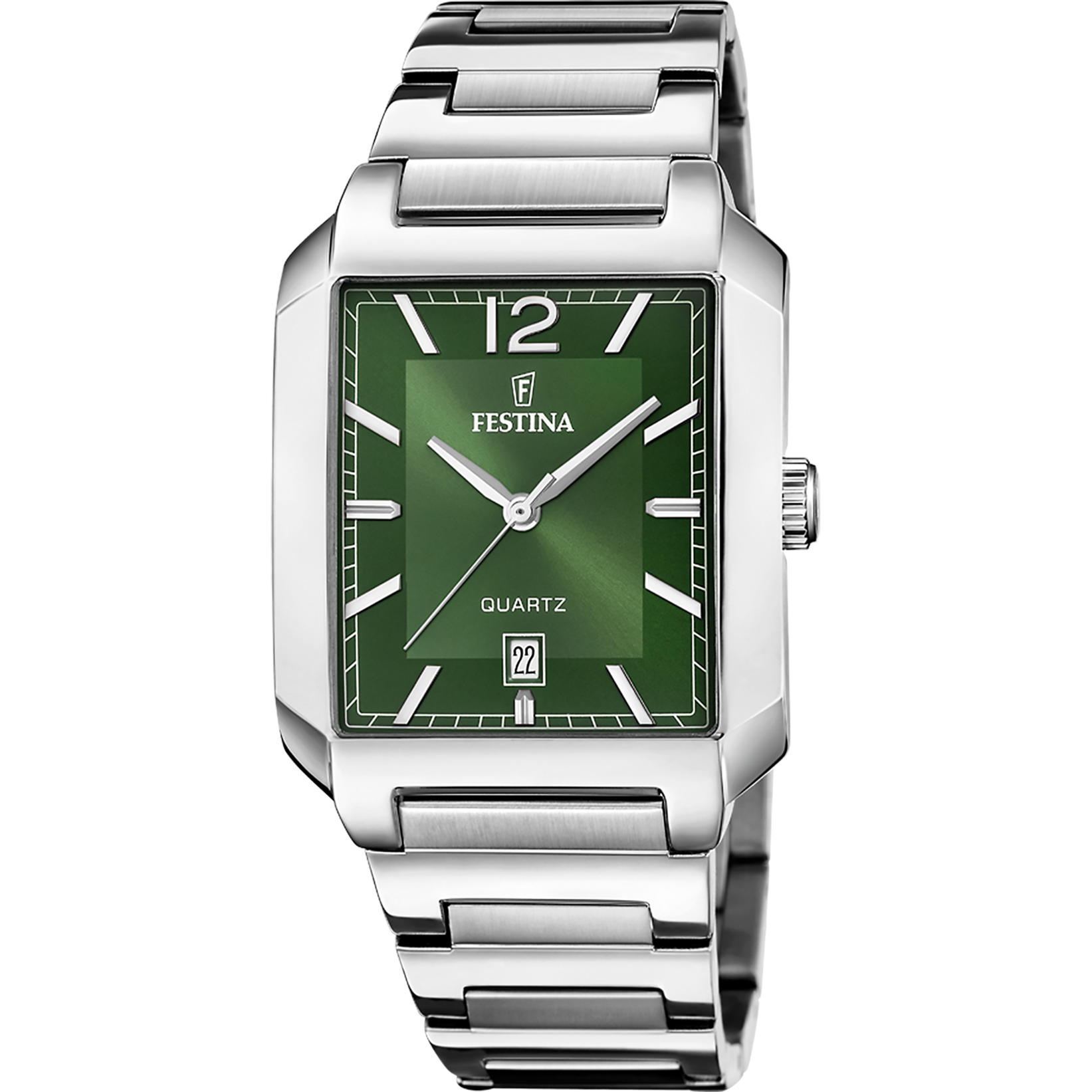 Festina On The Square Stainless Steel Analog Mens Watch I Model F20677