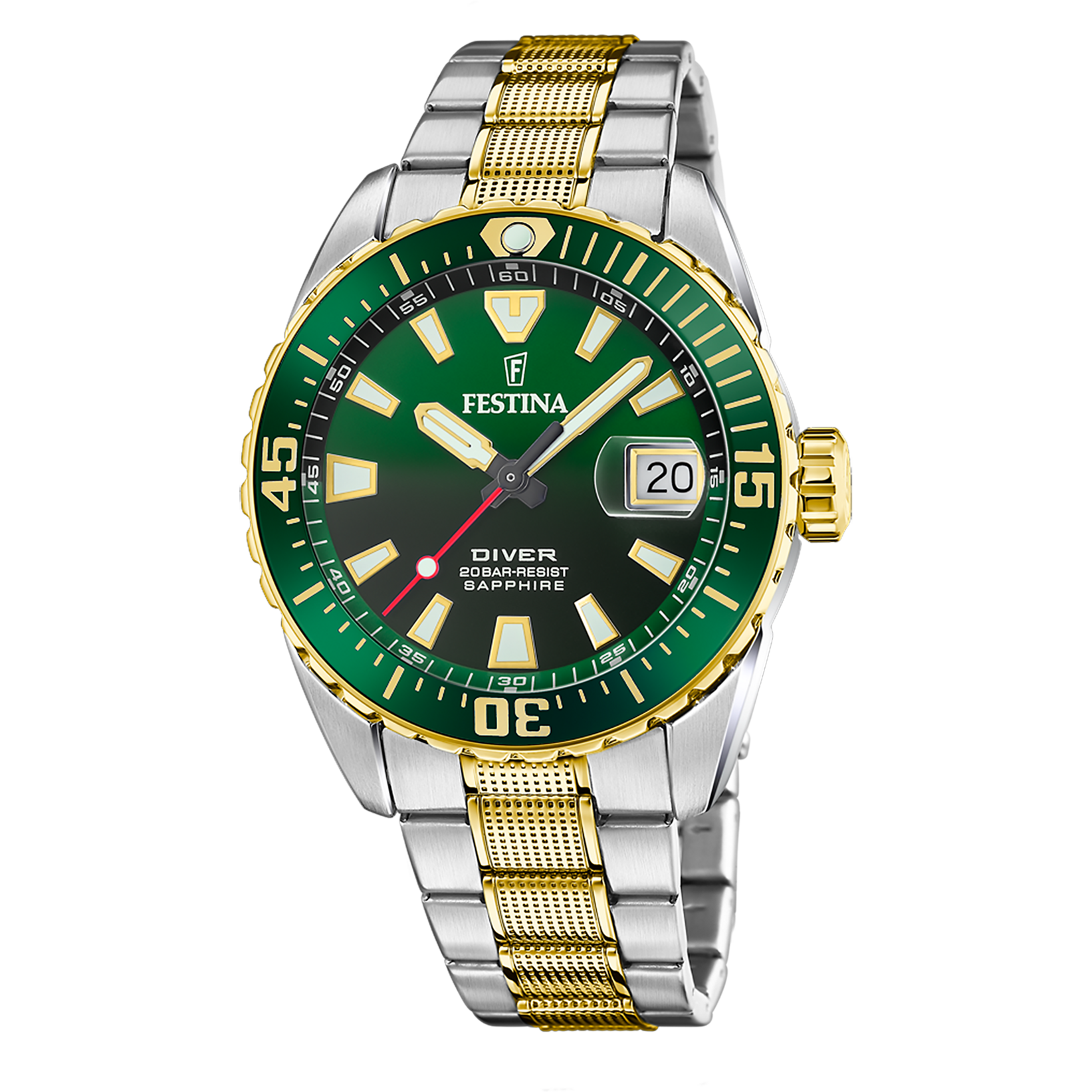Festina The Originals Diver Stainless Steel Analog Mens Watch I Model F20706/2 Quartz Movement