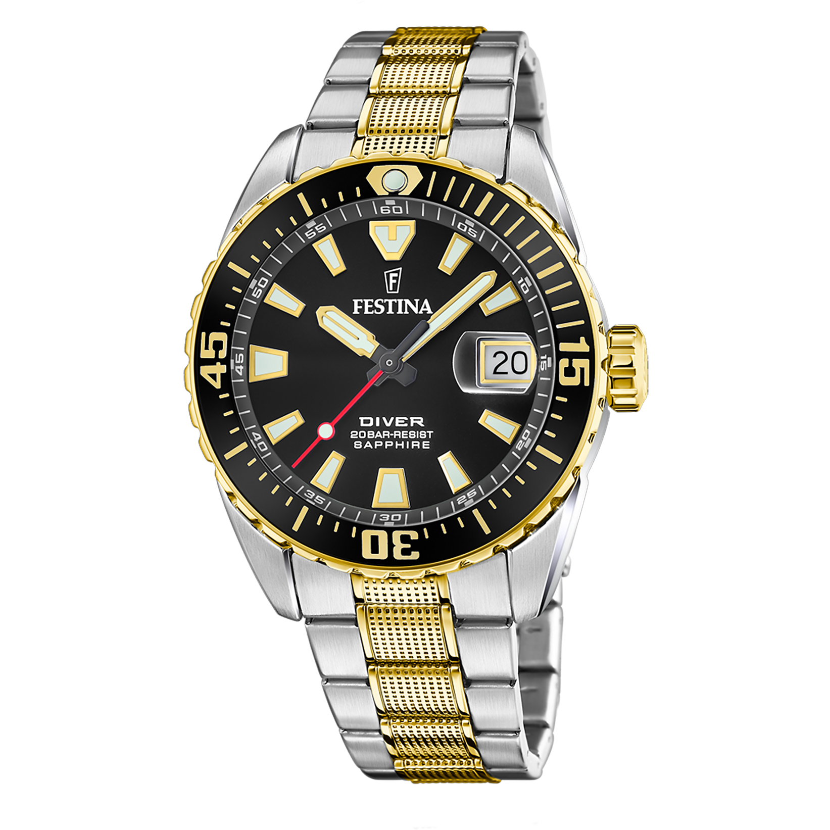 Festina The Originals Diver Stainless Steel Analog Mens Watch I Model F20706/3 Quartz Movement