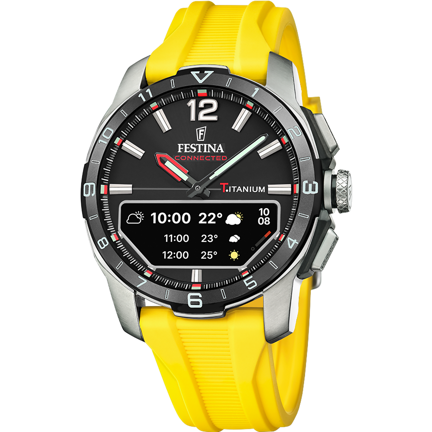Festina Connected D Rubber Connected (Digital) Mens Watch I Model F23000/A Digital Movement