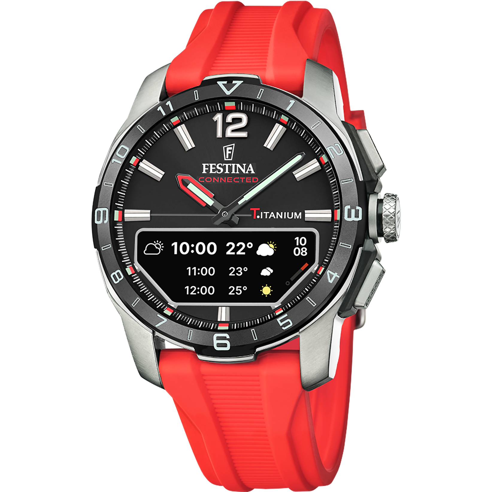 Festina Connected D Rubber Connected (Digital) Mens Watch I Model F23000/C Digital Movement