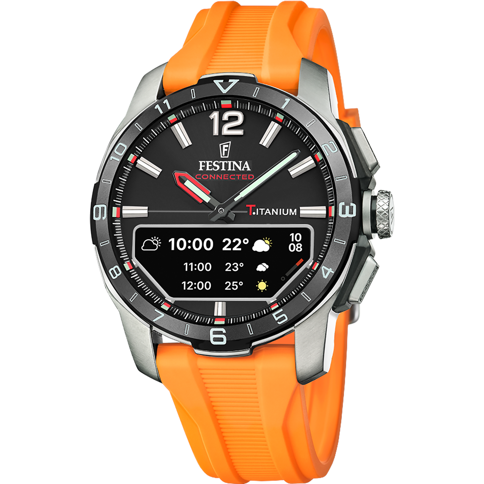 Festina Connected D Rubber Connected (Digital) Mens Watch I Model F23000/D Digital Movement