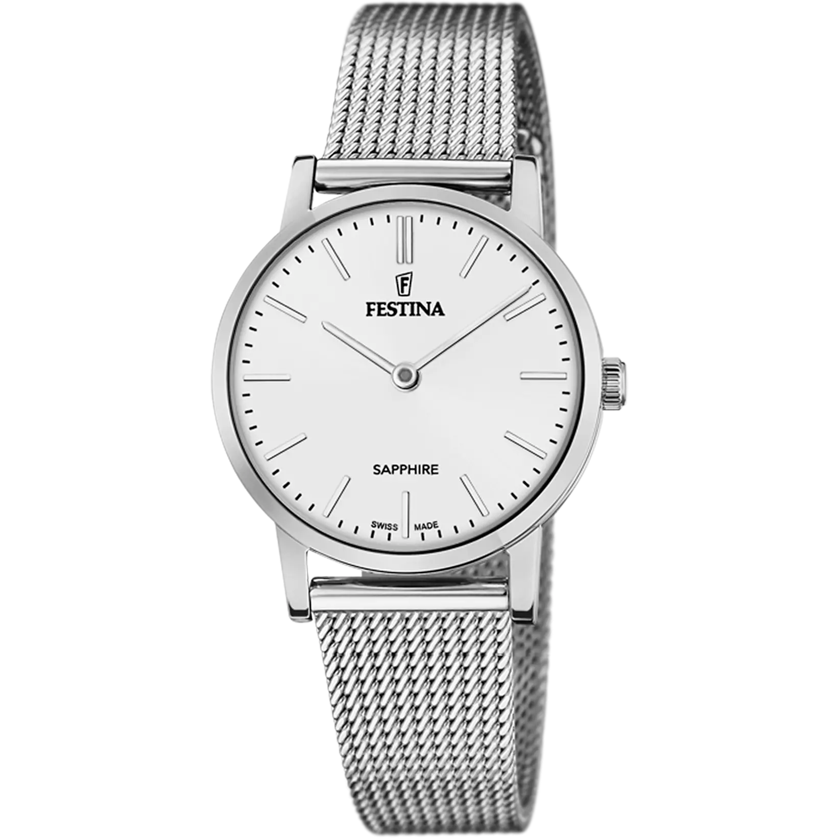 Festina Swiss Made Stainless Steel Analog Mens Watch I Model F20015/1 Quartz Movement