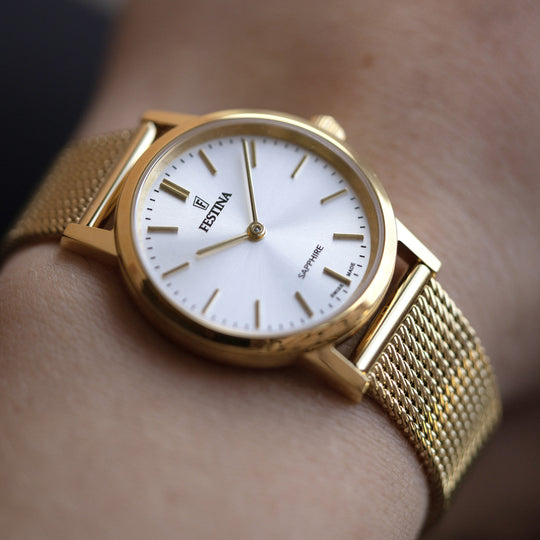 Festina Swiss Made Stainless Steel Analog Ladies Watch I Model F20023/1 Quartz Movement