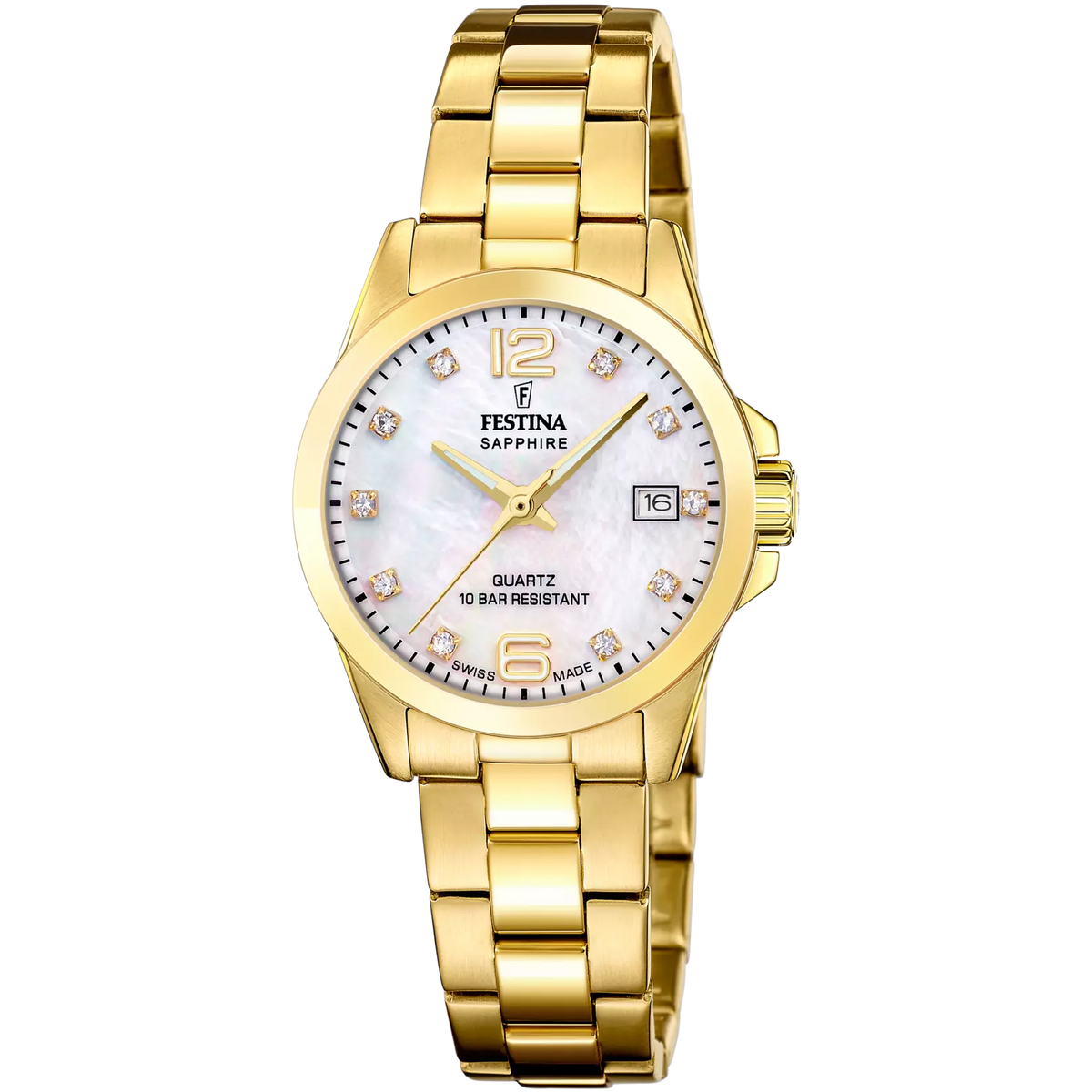 Festina Swiss women watch sapphire cristal Festina F20019/4 Swiss Made Ladies Watch 29.3 mm case main image 3
