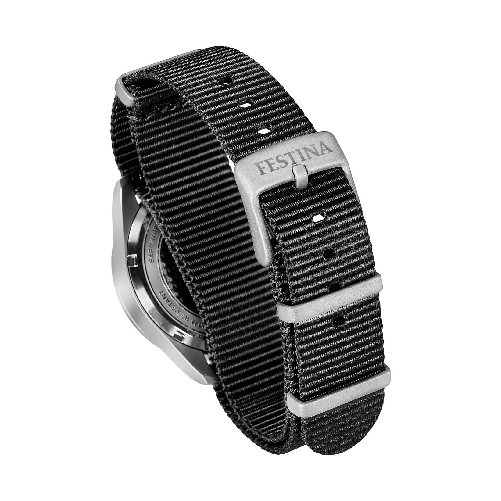 Festina Swiss Made Nylon Analog Mens Watch I Model F20082/3 Quartz Movement