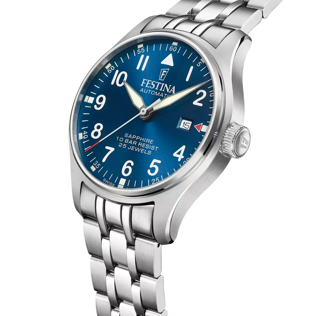 Festina Swiss Made Stainless Steel Analog Mens Watch I Model F20151/C Automatic Movement