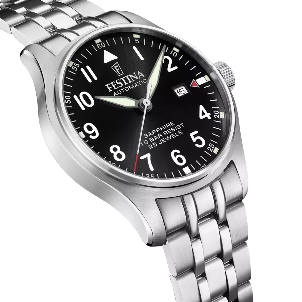 Festina Swiss Made Stainless Steel Analog Mens Watch I Model F20151/D Automatic Movement