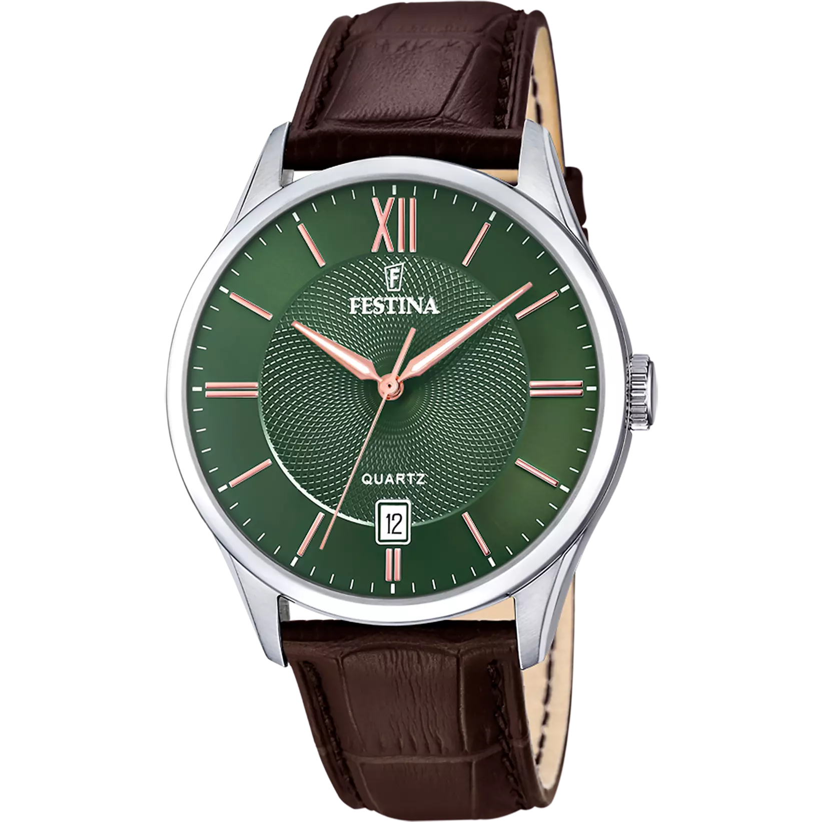 Festina Classics Leather Analog Mens Watch I Model F20426-8 Quartz Movement