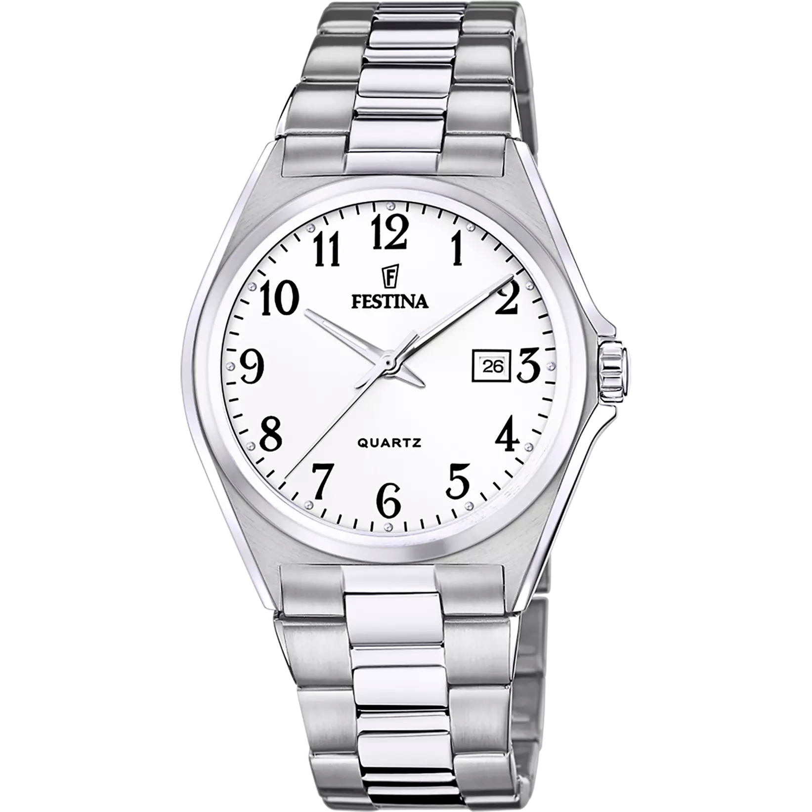 Festina Classics Stainless Steel Analog Mens Watch I Model F20552/1 Quartz Movement