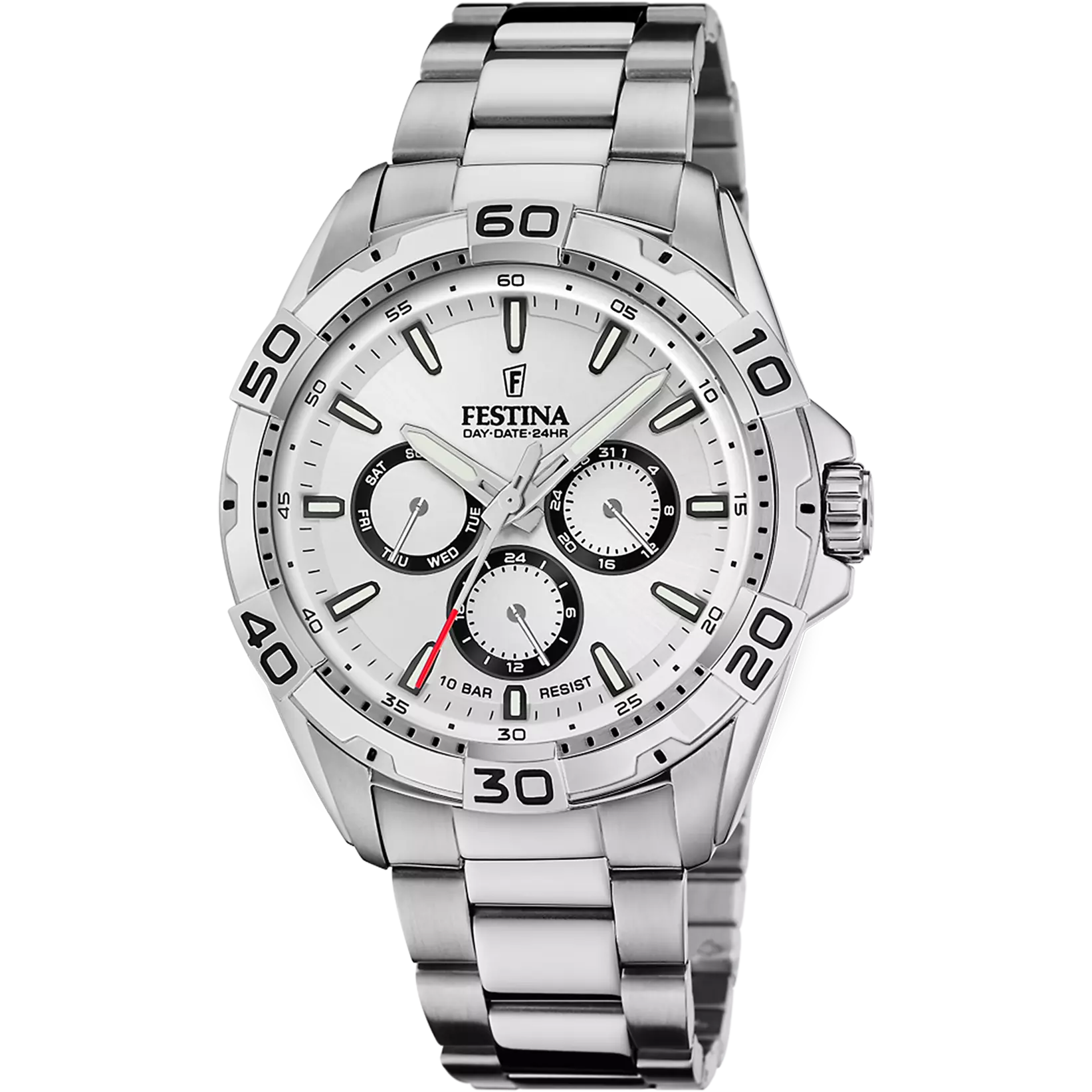 Festina Multifunction Stainless Steel Multifunction Mens Watch I Model F20623-1 Quartz Movement