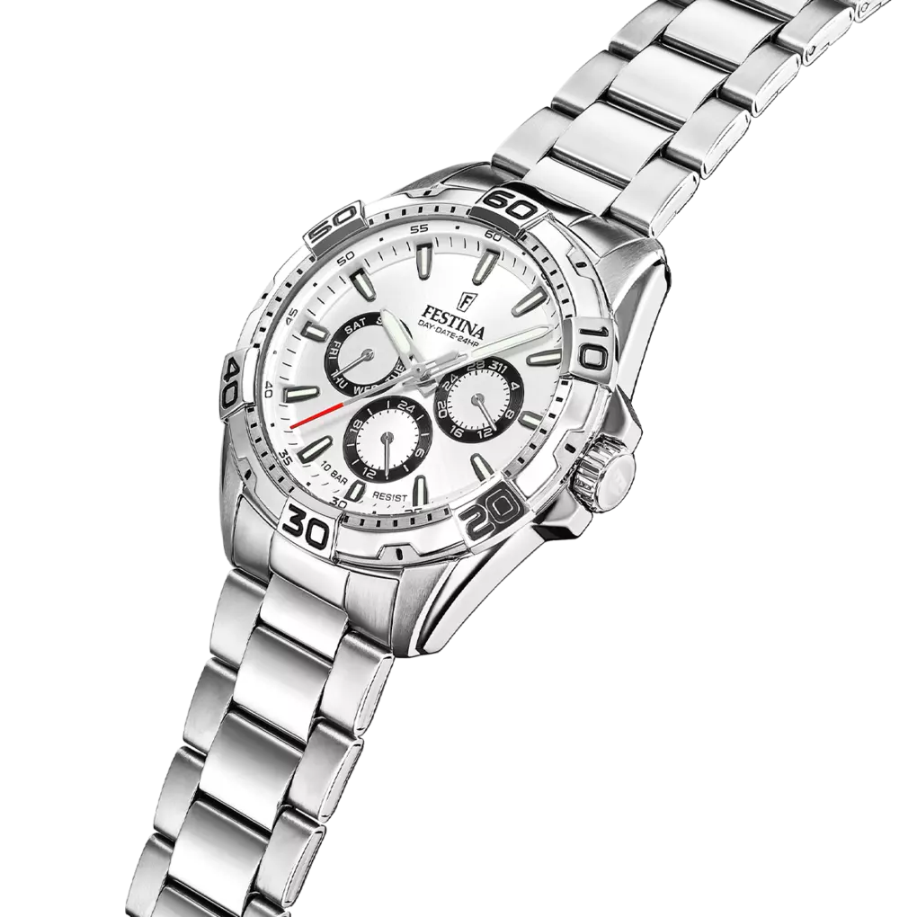 Festina Multifunction Stainless Steel Multifunction Mens Watch I Model F20623-1 Quartz Movement