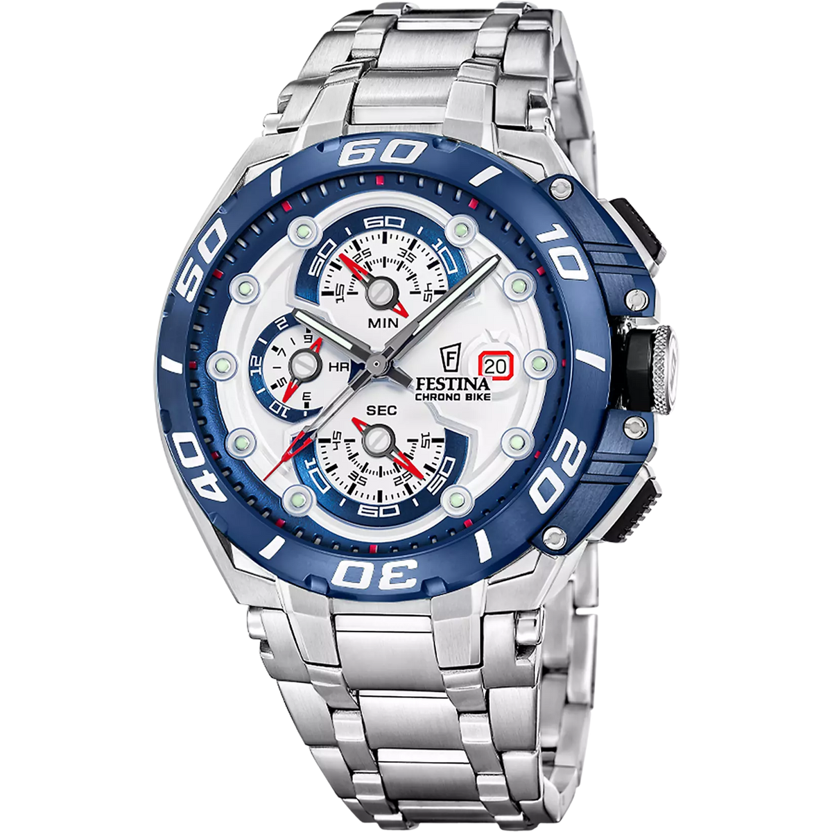 Festina Chrono Bike Stainless Steel Chronograph Mens Watch I Model F20