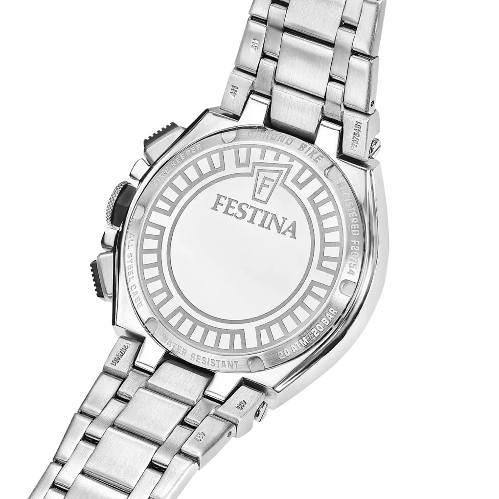 Festina Chrono Bike Stainless Steel Chronograph Mens Watch I Model F20754-4 Quartz Movement