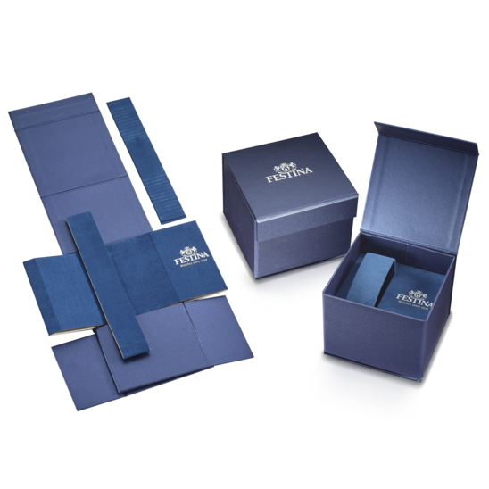 Festina Timeless Chronograph Leather Chronograph Mens Watch I Model F6855/8 Quartz Movement