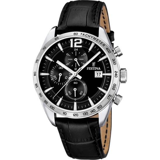 Festina Timeless Chronograph F16760-4 - Chronograph - Strap Material Leather I Festina Watches USA