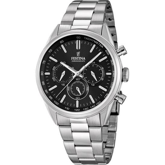 Festina Timeless Chronograph F16820-4 - Chronograph - Strap Material Stainless Steel I Festina Watches USA