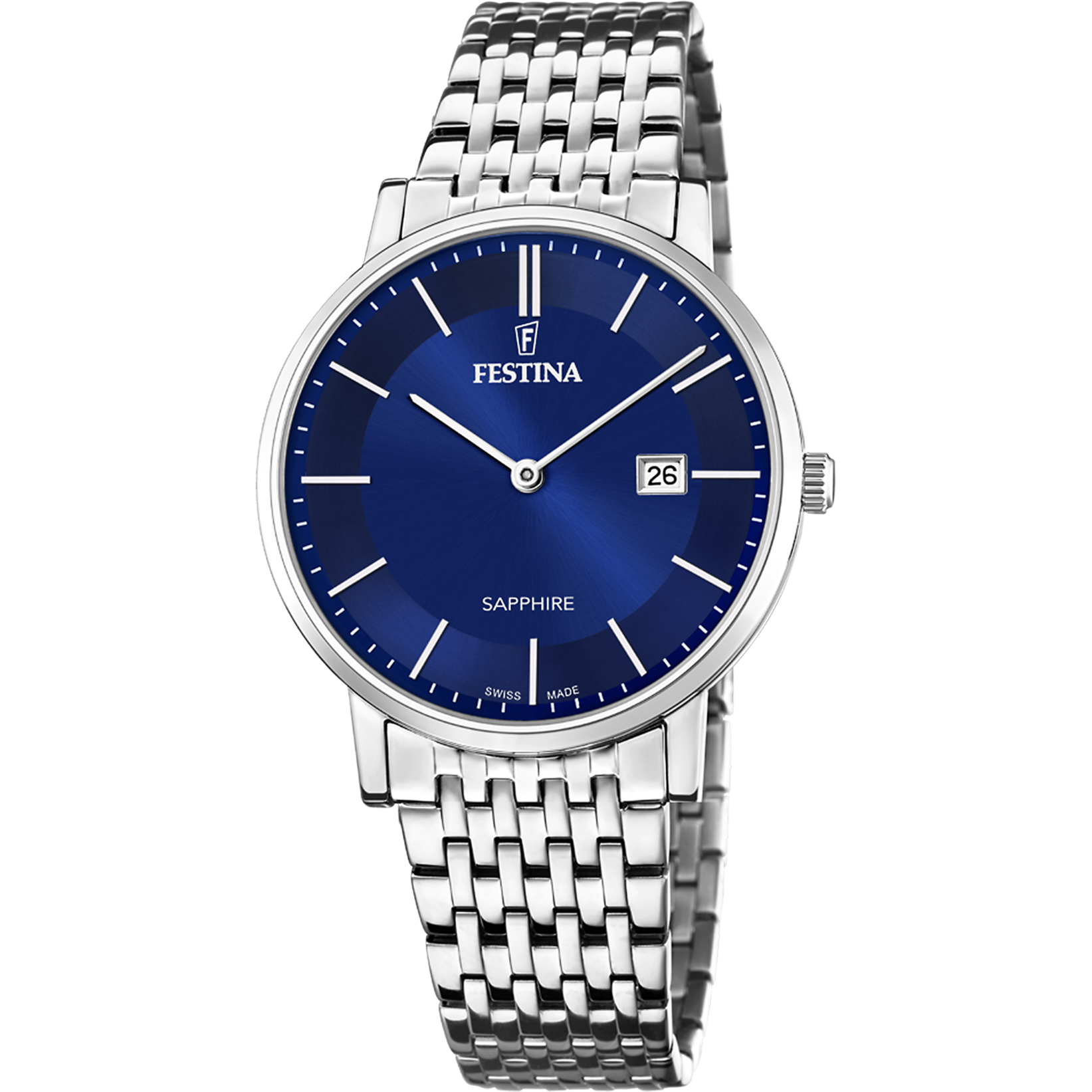 Festina Swiss Made F20018-2 - Analog - Strap Material Stainless Steel I Festina Watches USA