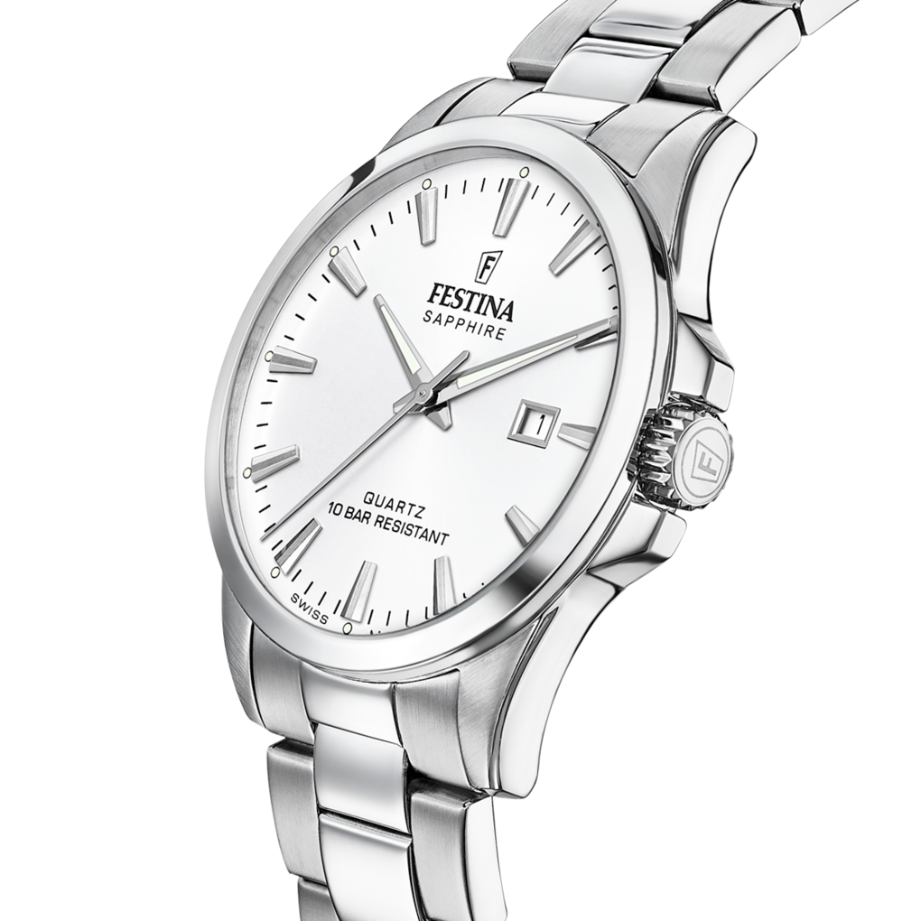 Festina Swiss Made Stainless Steel Analog Mens Watch I Model F20024/2 Quartz Movement
