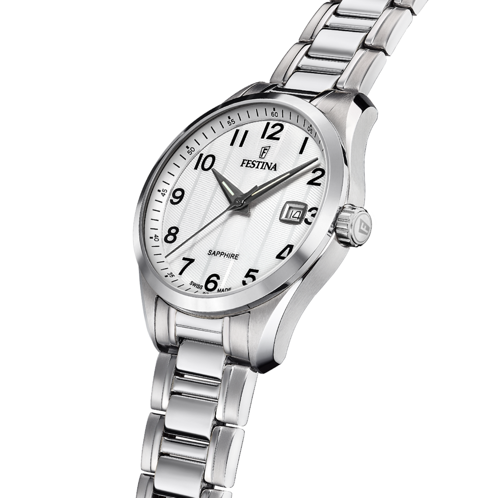 Festina Swiss Made Stainless Steel Analog Mens Watch I Model F20026/1 Quartz Movement